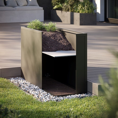 KGT Zwischenboden für Aluminium für Alu-Hochbeet 130, 45er Tiefe, pressblank