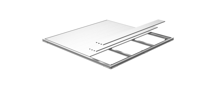 Stellfuß-Fundament SmartBase für Biohort Gerätehaus Highline/Panorama mit Einzeltür oder Doppeltür