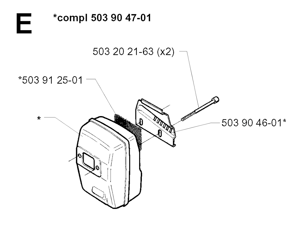 Explosionszeichnung Ersatzteile