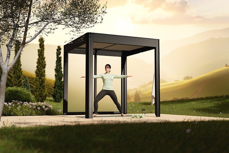 SunElements Terrassenüberdachung SunCover Deluxe - 5 mm ESG  (satiniert)