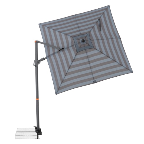 doppler Pendelschirm myZONE 210 x 210, Aluminium Anthrazit / 100 % Polyester 180 g/m²