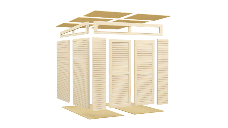 Bertilo Gartenhaus Woodline Pent - 18 mm