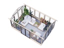 Vorschaubild Palmako Pavillon Isabella 22,2 m² - 90 mm