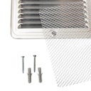 Vorschaubild Lüftungsgitter für Gartenhäuser inkl. Befestigungsmaterial & Insektenschutzgitter - 4er Set