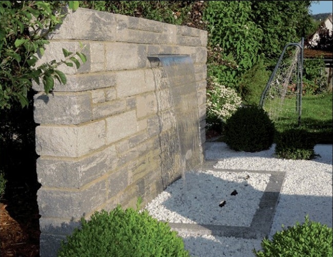 Heissner Wasserfall-Element Edelstahl 60 cm mit LED (W486-00)