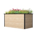 Vorschaubild T&J EMMI Metall Hochbeet Holzdekor 150 x 75 x 77 cm
