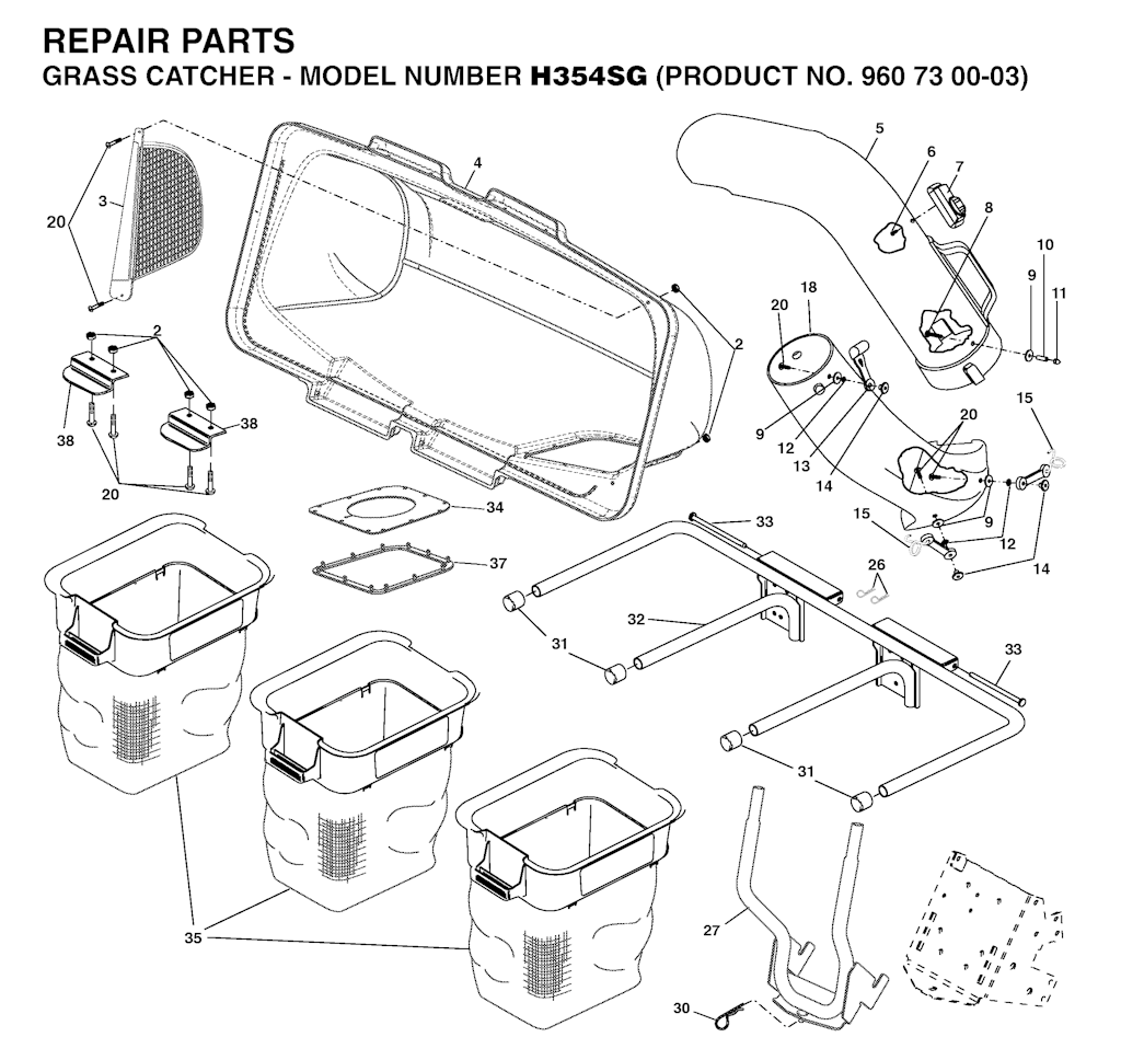 Explosionszeichnung Ersatzteile