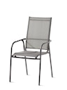 Vorschaubild Sieger Stapelsessel SIRIO, Aluminium Eisengrau / Textilux Hellgrau - Abverkauf / Einzelstück