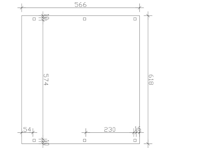 Skan Holz Fichtelberg - Satteldach Doppelcarport Breite 618 cm