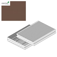 OSMO MULTI-DECK BPC-Terrassendiele Hohlkammer DUNKELBRAUN-gebürstet & geriffelt