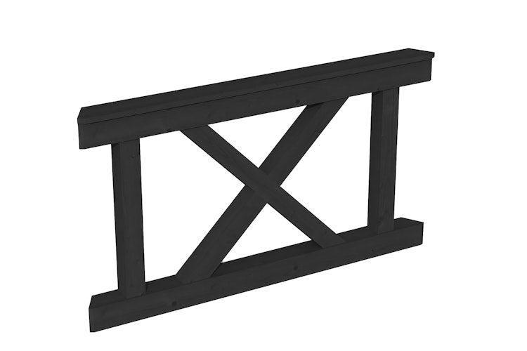 Skan Holz Brüstung Andreaskreuz zu Pavillon Nice