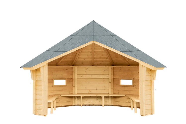 Wolff Finnhaus Wetterschutzhütte / Grillhütte Wanja 3327 XL 45