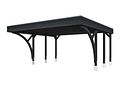 Vorschaubild Skan Holz Doppelcarport Friesland 546x555 cm - 2 Einfahrtsbögen Set H