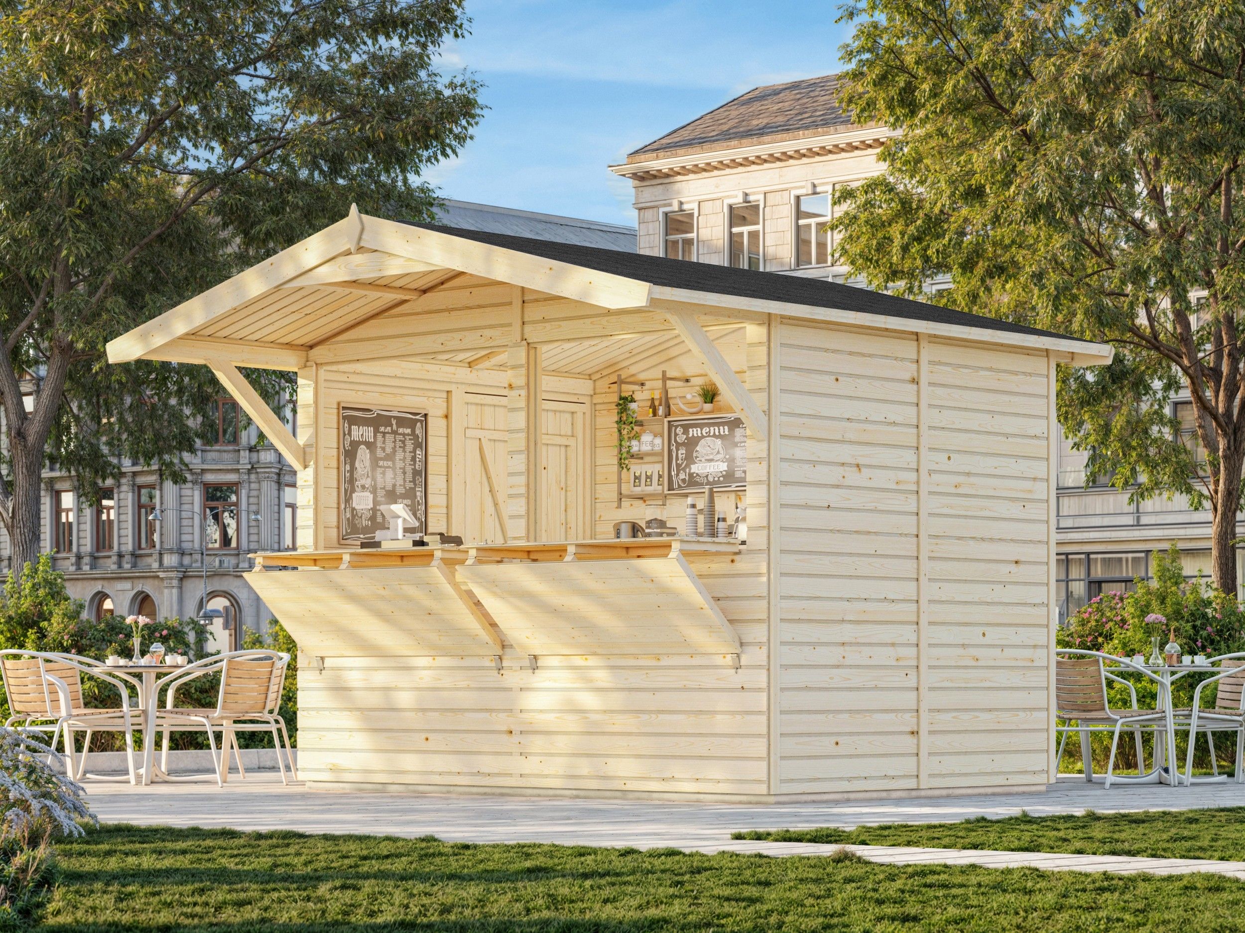 Palmako Marktstand Stella 5,0 m² - 16 mm