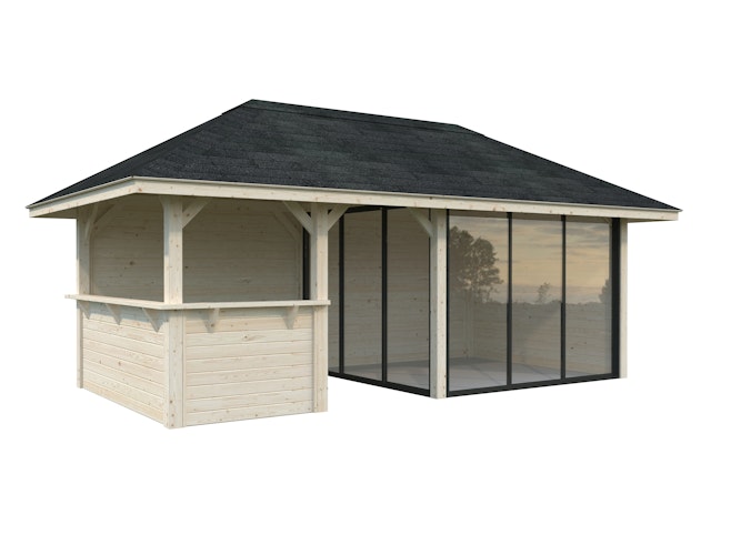 Palmako Pavillon Bianca 16,6 m² Set 207 Slide - 28 mm