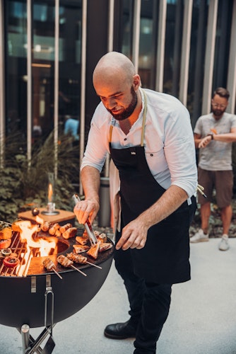 höfats BOWL 70 Feuerschale mit Dreibein