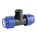 Vorschaubild PP-Klemmfitting T-Stück 90° 2 x 50 mm - 1 1/2" IG