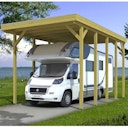 Vorschaubild Skan Holz Caravan-Carport Friesland 397x708 cm mit erhöhter Einfahrt