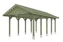 Vorschaubild Skan Holz Wallgau - Satteldach Einzelcarport Breite 430 cm