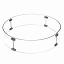 Vorschaubild Gardenforma Feuerschutz Glasumrandung passend zu Gas Feuerstelle Ätna und Lunar