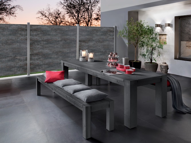 Traumgarten SYSTEM Board Keramik XL Zaunfeldset 1800 x 1800 mm