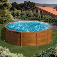 Summer Fun Rundbecken-Set Holzfarben Ø460x120cm