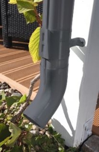 Skan Holz Metall Regenrinnen-Set für Terrassenüberdachungen / Anlehncarports