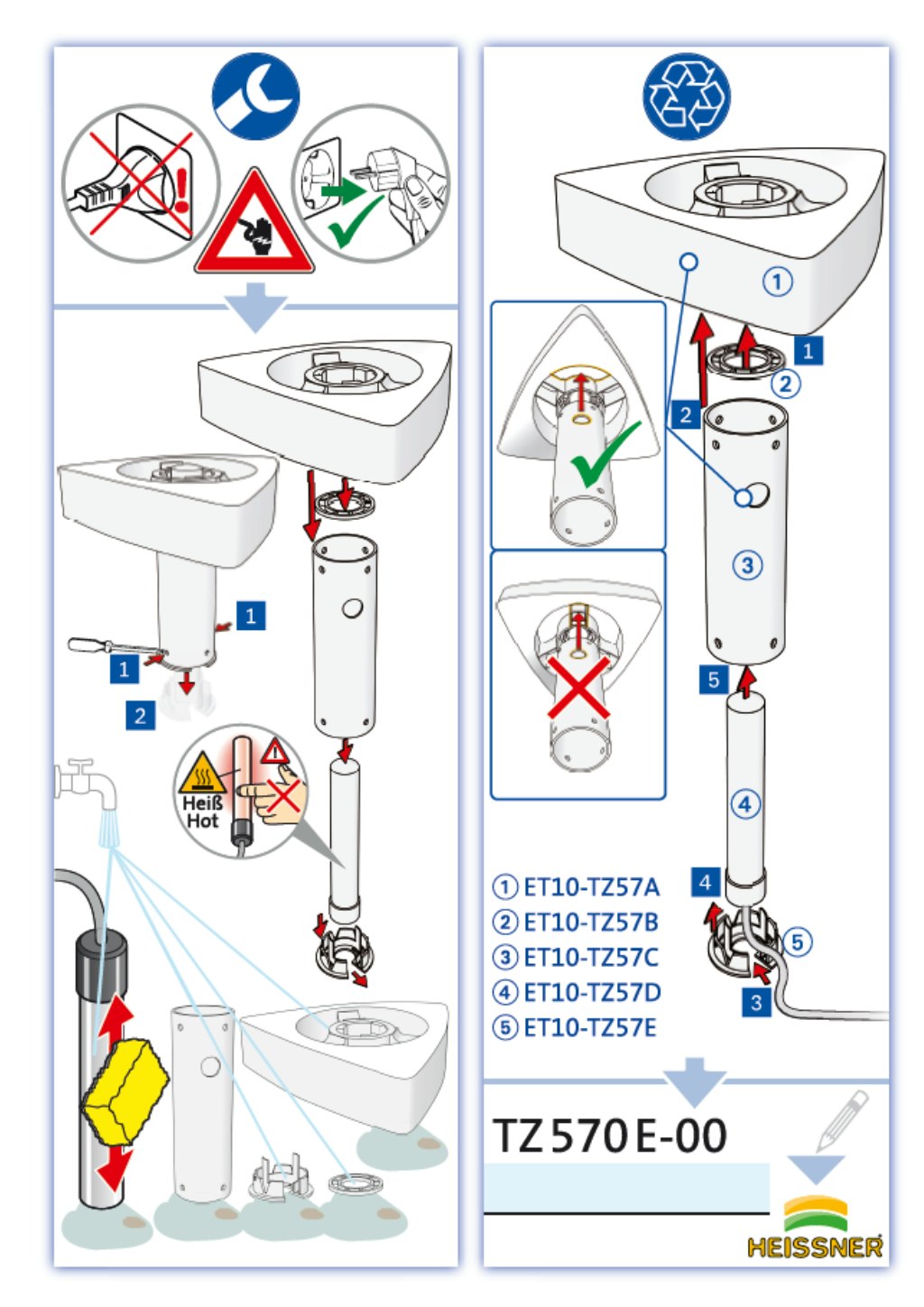 Explosionszeichnung Ersatzteile