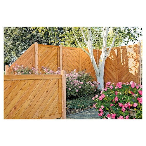 T&J SKAGEN Sichtschutzzaun Lärche 1800 x 1800 mm