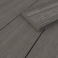 NewTechWood Deluxe Vintage WPC-Terrassendiele Massiv Silver Gray  23 x 138 mm