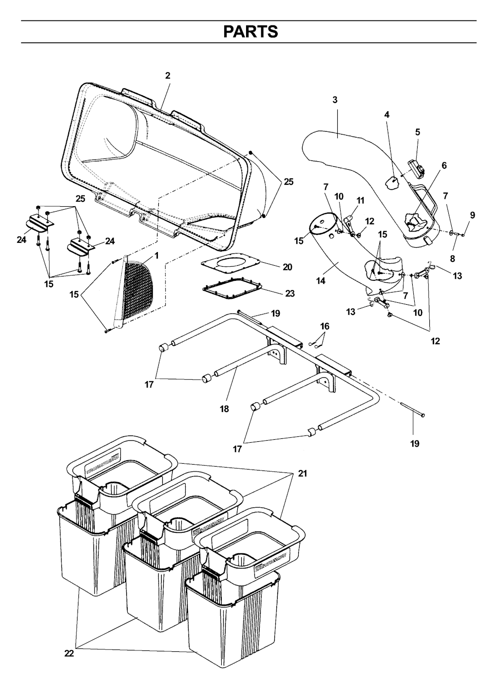 Explosionszeichnung Ersatzteile