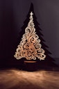 Vorschaubild Badeko Deko-Baum „Leander“ in Edelrostoptik inkl. LED-Leuchtband