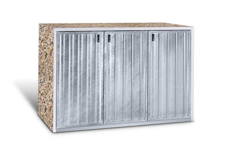 Paul Wolff Mülltonnenbox KLASSIK Dreifachschrank 243