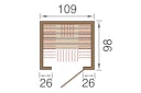 Vorschaubild Weka Infrarotkabine Ranua Gr. 1 mit Fronteinstieg