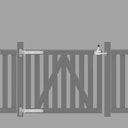 Vorschaubild TraumGarten Raja Einzeltor Beschlagsatz