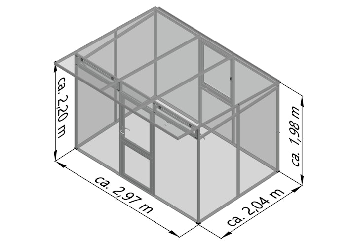 KGT Gewächshaus Santini Typ II