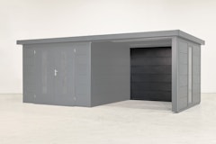 Wolff Finnhaus Rückwand Terrasse 30 für Premium Metall Gartenhäuser Wolff Finnhaus Rückwand Terrasse 30 für Premium Metall GartenhäuserZubehörbild