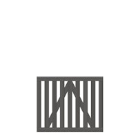 TraumGarten Vorgarten-Einzeltor Raja WPC  1015 x 850 mm