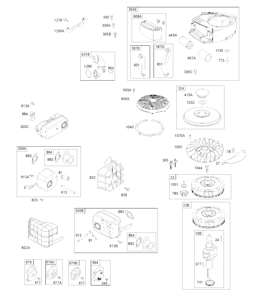 Explosionszeichnung Ersatzteile