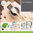 Vorschaubild Innen- und Außenanstrich Komplettset für Gartenhäuser von 15 bis 20 m² Grundfläche (Deckfarbe)