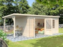 Vorschaubild Palmako Gartenhaus Ella 13,1 m² Zweiraumhaus inkl. 3,9 m² Anbau - 28 mm