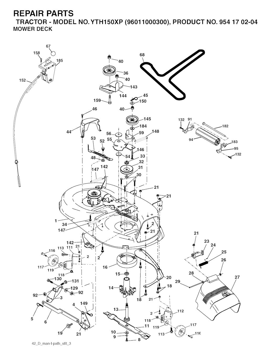 Explosionszeichnung Ersatzteile