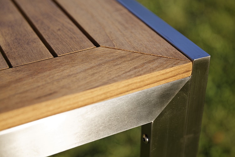 Diamond Garden Tisch SIENA 180x90 cm, Edelstahl / Premium Teak - Auslaufartikel