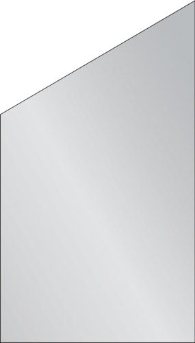 BM Systemglas Anschlusselement links 103 x 180/120 cm TYP 214-219, 228, 248