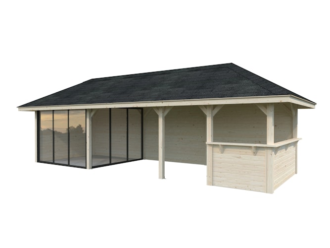 Palmako Pavillon Bianca 24,9 m² Set 215 Slide - 28 mm