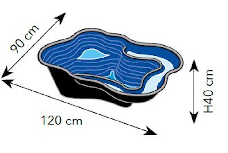 Ubbink Teichschale Fertigteich Iris S I - 150 l