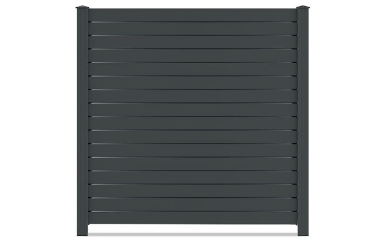 dz Alu Steckzaun-Komplettset VIDUAL Pure 100 Distanz 9 mm zum Aufschrauben