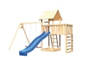 Vorschaubild Akubi Kinderspielturm Lotti mit Satteldach inkl. Wellenrutsche, Doppelschaukelanbau, Anbauplattform und Kletterwand