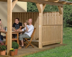 Weka hohe Seitenwand für Terrassenüberdachung 672