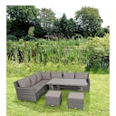Vorschaubild Garden Pleasure Ecklounge OVIEDO, Aluminium / Polyrattan / Kissen 100 % Polyester